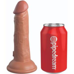 KING COCK - ELITE realistischer Silikondildo 15,2 cm Karamell