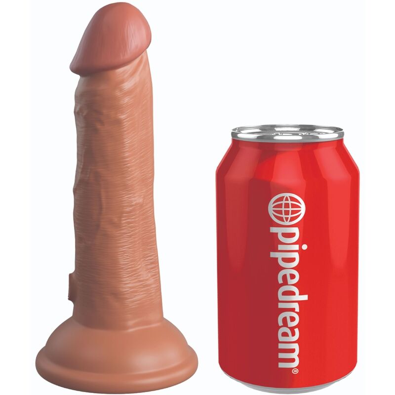 KING COCK - ELITE realistischer Silikondildo 15,2 cm Karamell