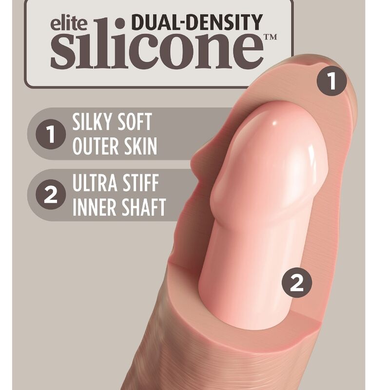 KING COCK - ELITE realistischer Silikondildo 17,8 cm