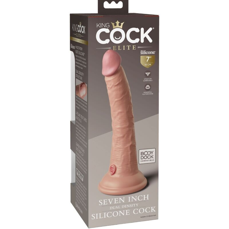 KING COCK - ELITE realistischer Silikondildo 17,8 cm