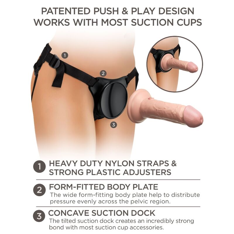 KING COCK - ELITE VERSTELLBARER GURT MIT DILDO 15,2 CM FÜR ANFÄNGER