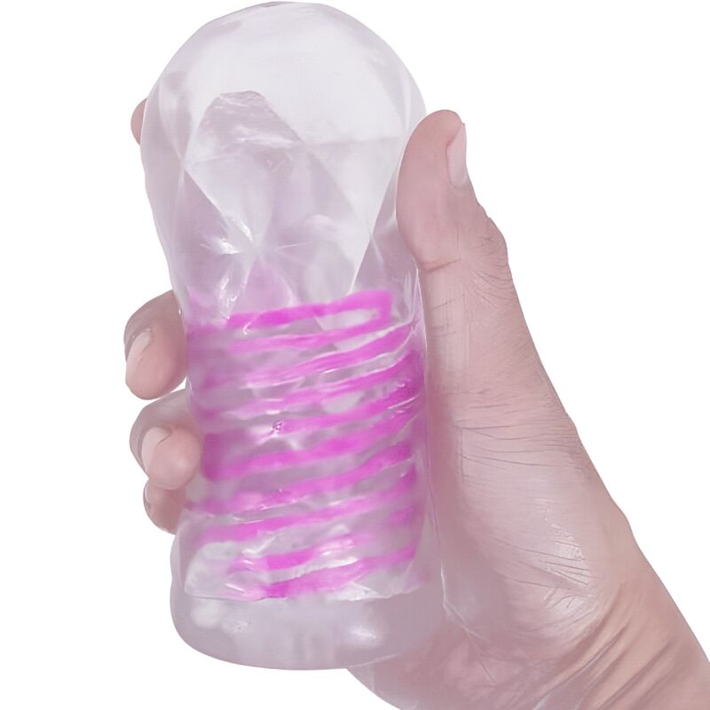 PRETTY LOVE - FANTASY männlicher Masturbator mit Innenspirale und transparenten Bällen
