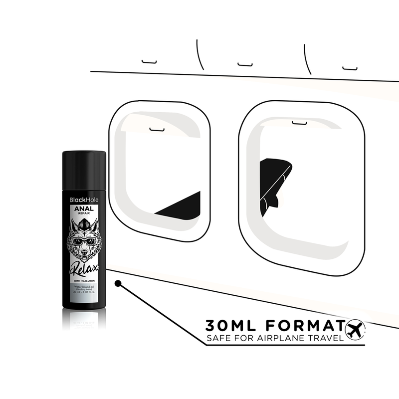 BLACK HOLE - ANAL REPAIR Wasserbasierte Entspannung mit Hyaluron 30 ml