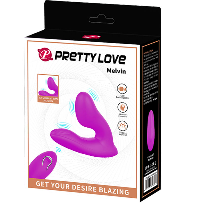 Entdecken Sie den PRETTY LOVE MELVIN Klitorismassager mit Fernbedienung – Ihr neues Lieblingsspielzeug für unvergessliche Momente der Lust! Dieser elegante und leistungsstarke Klitorismassager bietet Ihnen die Freiheit, Ihre sinnlichen Abenteuer ganz nach Ihren Wünschen zu gestalten. Mit der praktischen Fernbedienung können Sie die intensiven Vibrationsmodi ganz einfach steuern und sich in eine Welt voller Vergnügen entführen lassen. Der ergonomische Entwurf sorgt für eine perfekte Passform und stimuliert gezielt Ihre erogenen Zonen. Gönnen Sie sich das ultimative Vergnügen mit dem PRETTY LOVE MELVIN!
