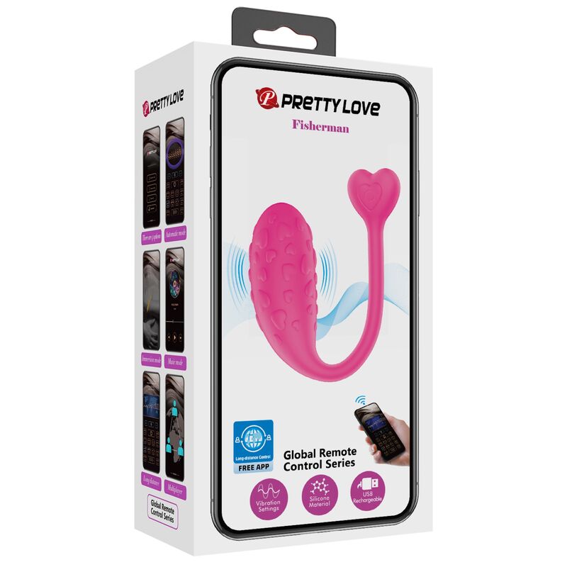 PRETTY LOVE - App-gesteuertes Rosa Fisher-Vibrations-Ei