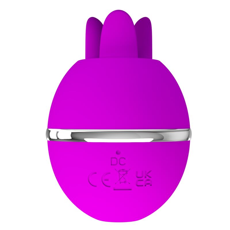 PRETTY LOVE - GEMINI BALL LILA. Runder Vibrator aus Silikon.