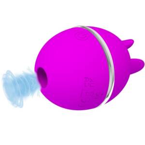 PRETTY LOVE - GEMINI BALL LILA. Runder Vibrator aus Silikon.