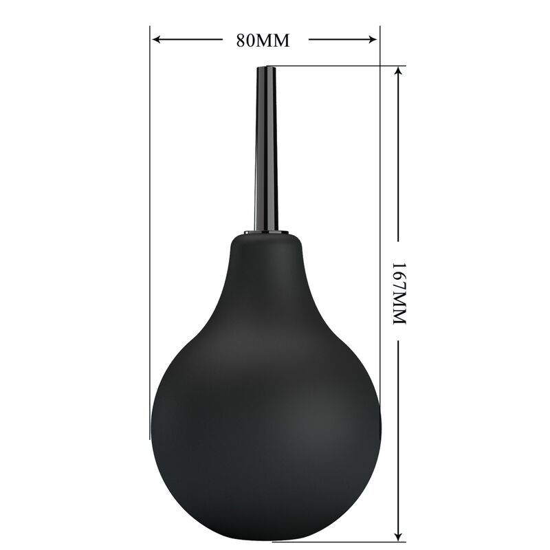 MR PLAY - PEAR ANAL SHOWER BLKB Schwarz