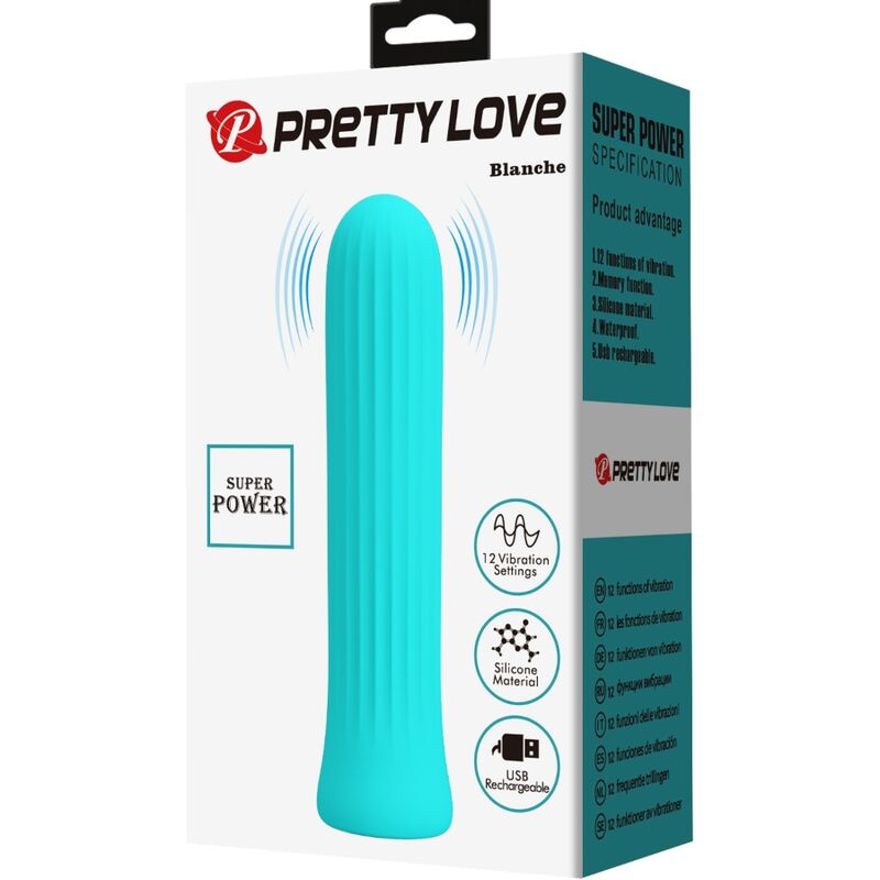 PRETTY LOVE - BLANCHE Blauer Stimulator-Vibrator