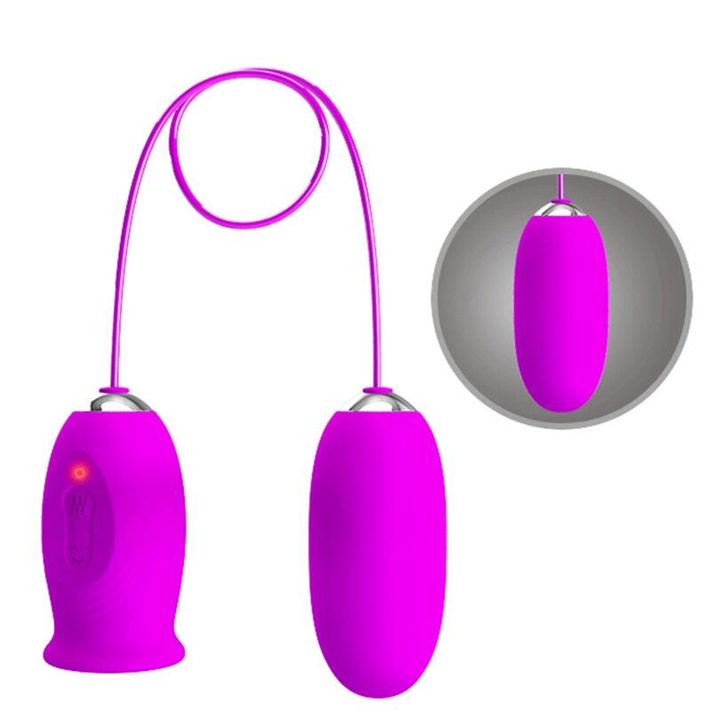 PRETTY LOVE - DAISY DUAL EGG wiederaufladbarer Vibrator Lila