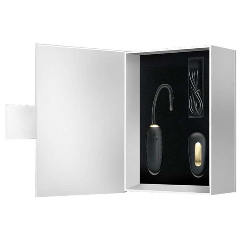PRETTY LOVE - DOREEN LUXURY Wiederaufladbares Vibrations-Ei Schwarz mit Fernbedienung