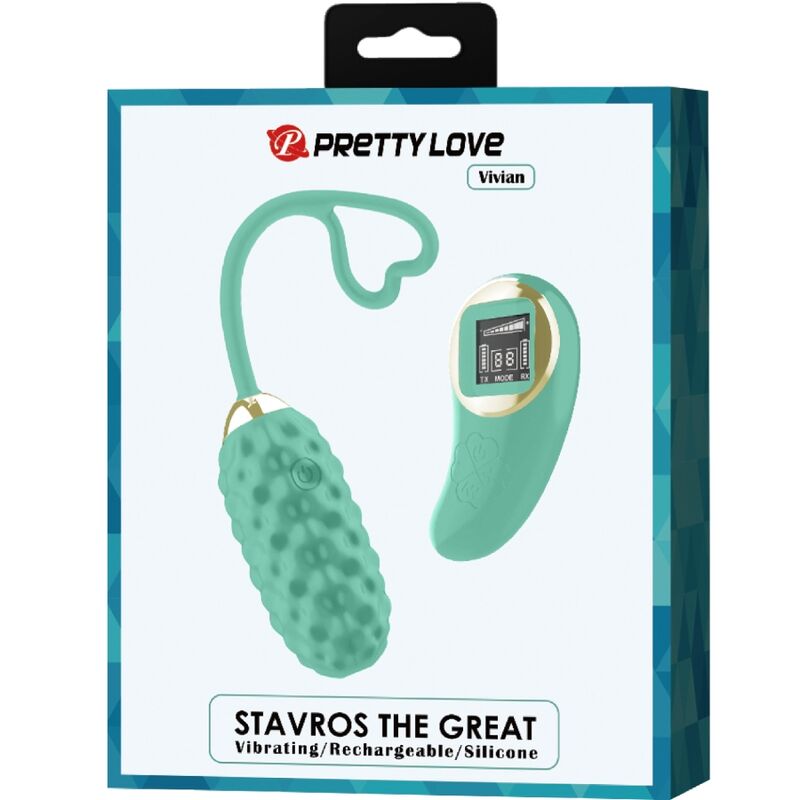 PRETTY LOVE - VIVIAN GREEN Vibrations-Ei mit Fernbedienung
