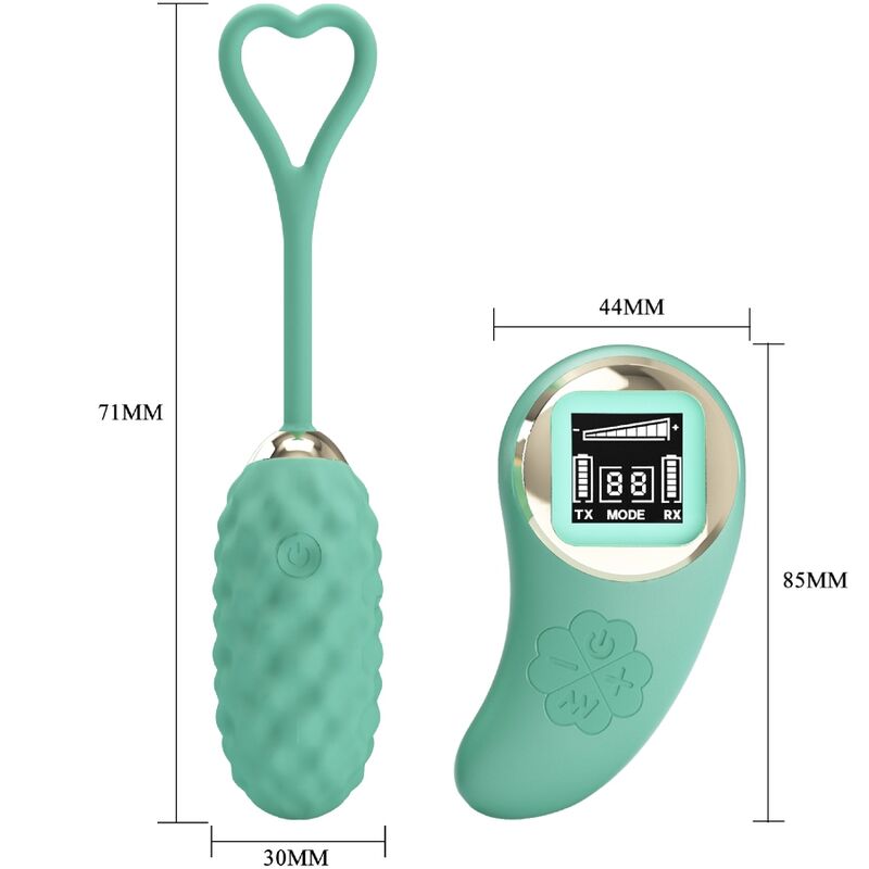 PRETTY LOVE - VIVIAN GREEN Vibrations-Ei mit Fernbedienung