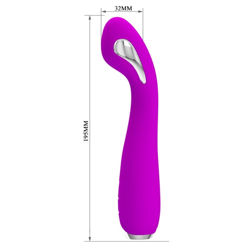 PRETTY LOVE - HECTOR Wiederaufladbarer Elektroschock-Vibrator wasserdicht Lila