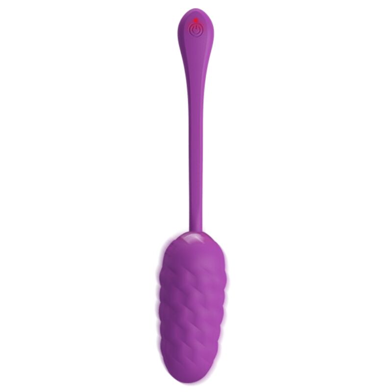 PRETTY LOVE - VIBRATIONS-EI MIT LILA WIEDERAUFLADBARER MEERESTEXTUR
