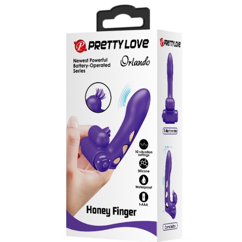 PRETTY LOVE - ORLANDO LILA VIBRATOR FINGERHÜLLE