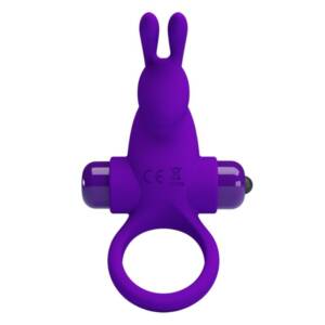 PRETTY LOVE - Vibratorring mit Kaninchen für Lila Penis