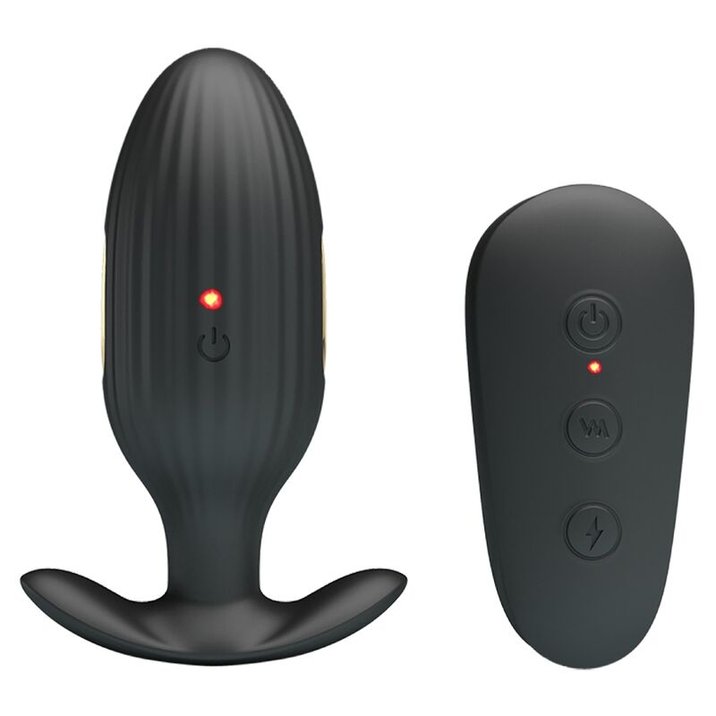 PRETTY LOVE - KELLY PLUG ANAL wiederaufladbarer Vibrator Schwarz