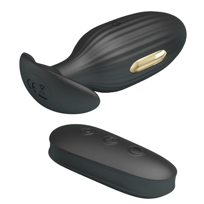 PRETTY LOVE - KELLY PLUG ANAL wiederaufladbarer Vibrator Schwarz