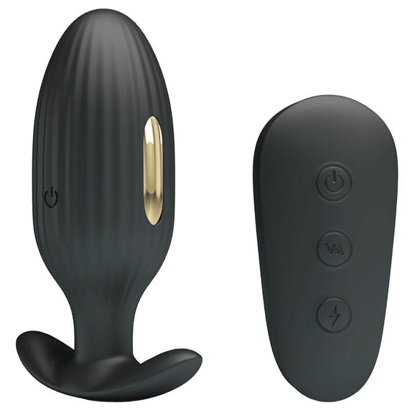 PRETTY LOVE - KELLY PLUG ANAL wiederaufladbarer Vibrator Schwarz