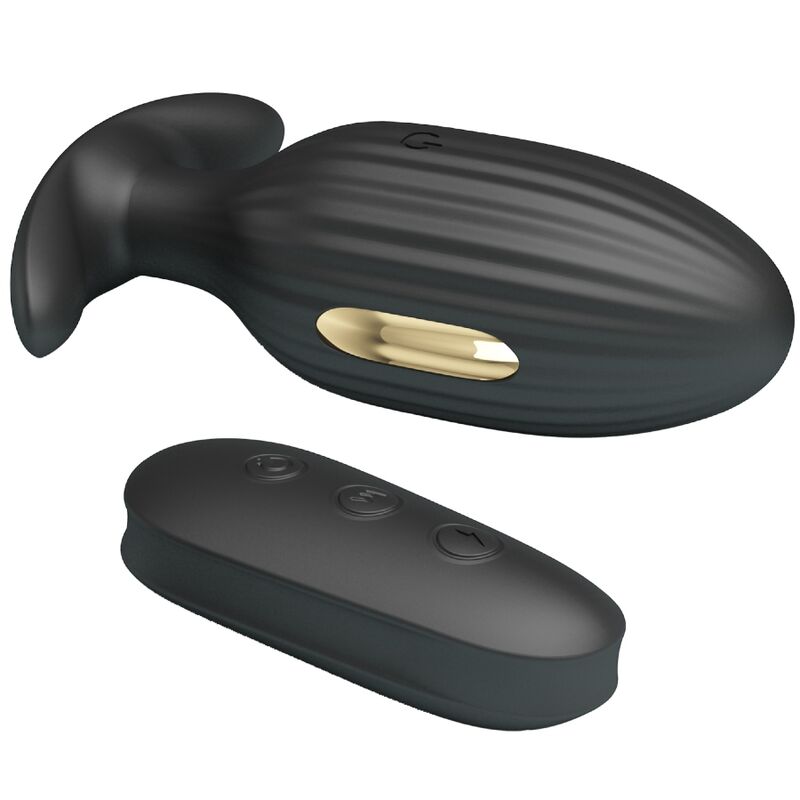 PRETTY LOVE - KELLY PLUG ANAL wiederaufladbarer Vibrator Schwarz