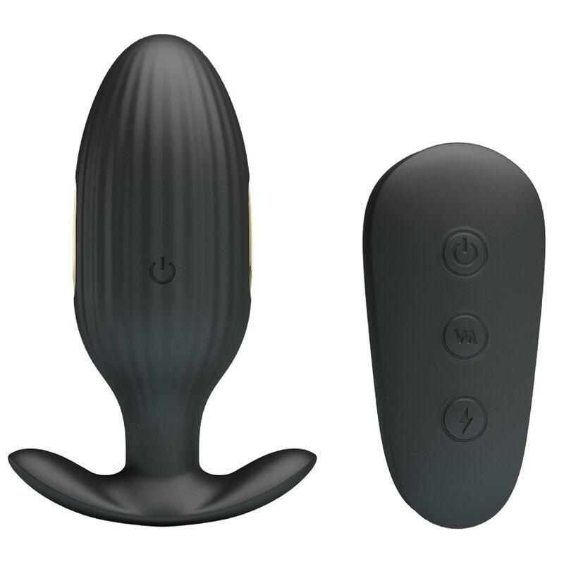 PRETTY LOVE - KELLY PLUG ANAL wiederaufladbarer Vibrator Schwarz