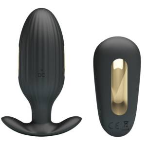 PRETTY LOVE - KELLY PLUG ANAL wiederaufladbarer Vibrator Schwarz
