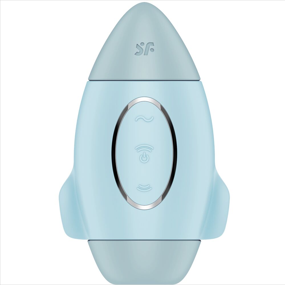 SATISFYER - MISSION CONTROL blauer kleiner Doppelimpuls-Vibrator