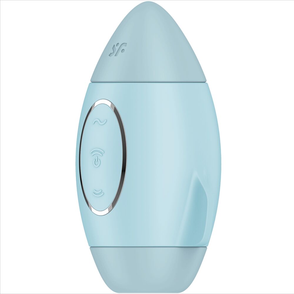 SATISFYER - MISSION CONTROL blauer kleiner Doppelimpuls-Vibrator
