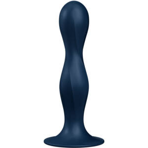 SATISFYER - DOUBLE BALL-R Silikondildo Blau