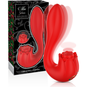 MIA - SELENA VIBRATOR MIT KLAPPFUNKTION ROT