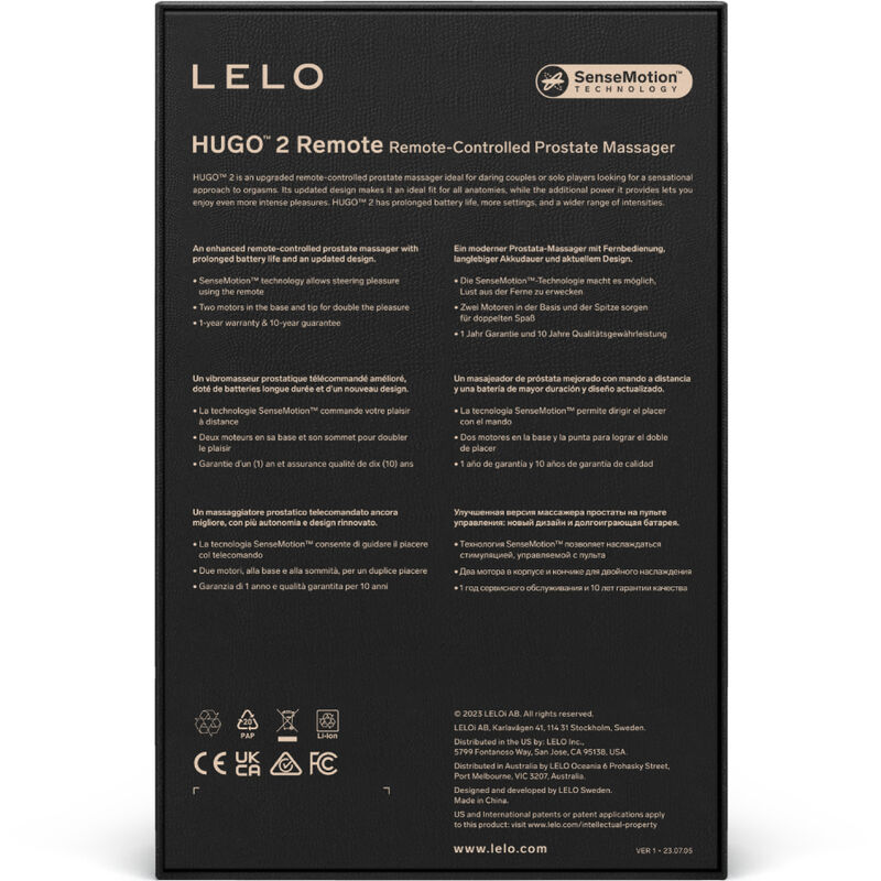 LELO - HUGO 2 grüner Prostatamassager mit Fernbedienung