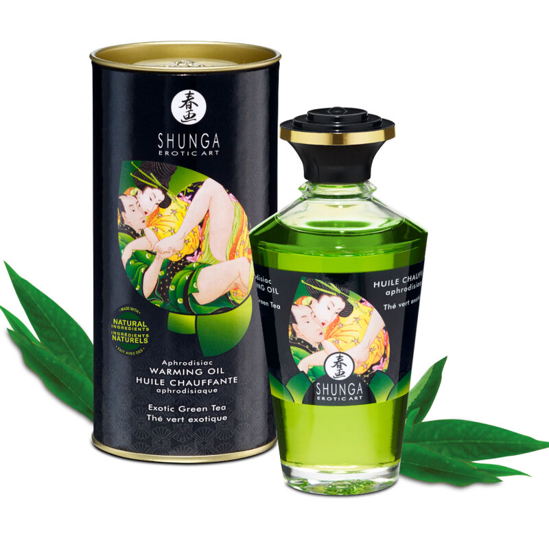 SHUNGA - BIO-GRÜNER TEE WÄRMEEFFEKT MASSAGEÖL 100 ML