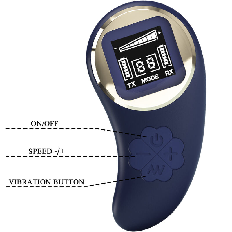 PRETTY LOVE - MINA VIBRATIONS-EI MIT FERNBEDIENUNG BLAU