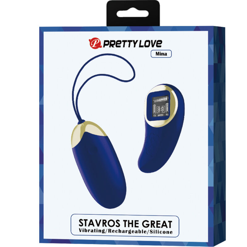 PRETTY LOVE - MINA VIBRATIONS-EI MIT FERNBEDIENUNG BLAU