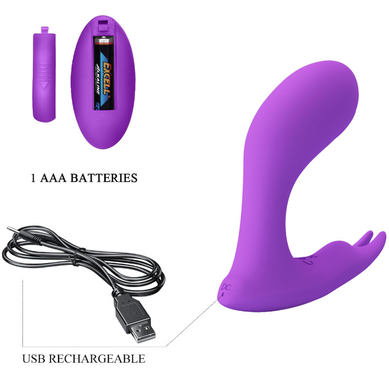 PRETTY LOVE - IDABELLE VIBRATION & PULSATION FERNBEDIENUNG LILA