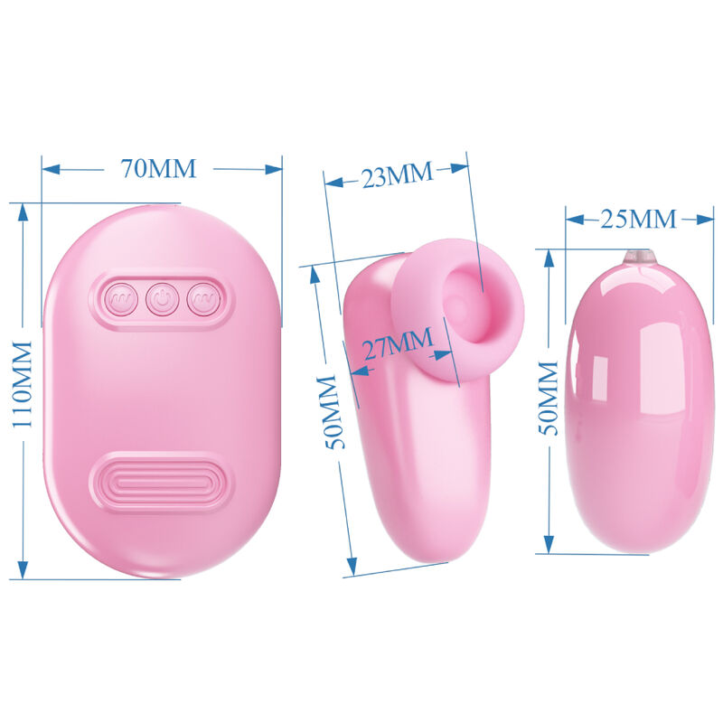 PRETTY LOVE - MAGIC BOX Vibrationkugel & rosa Klitorisstimulator