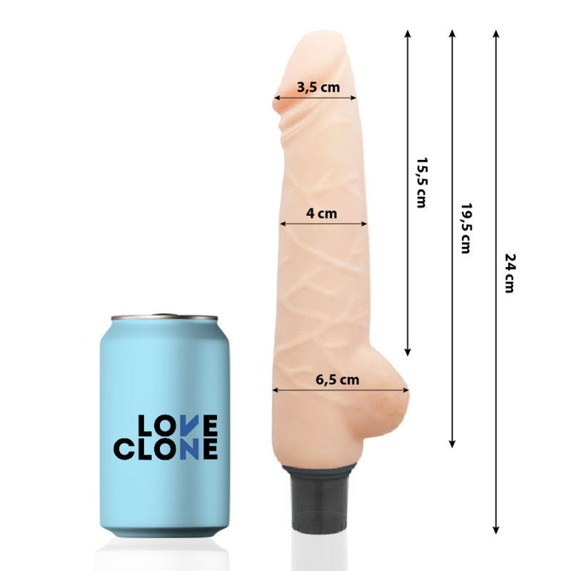 LOVECLONE - HARALD Selbstschmierenden Vibrator 24 cm -O- 4 cm