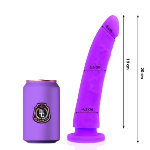 DELTA CLUB - TOYS Lila Dildo medizinisches Silikon 20 cm -O- 4 cm