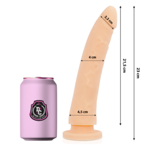 DELTA CLUB - NATÜRLICHER DILDO AUS MEDIZINISCHEM SILIKON 23 CM -Ø 4,5 CM