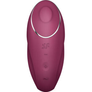 SATISFYER - TAP & CLIMAX 1 Auflegvibrator Rot