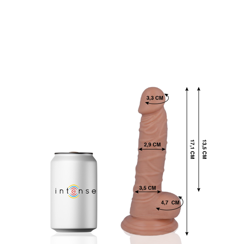 MR INTENSE - 7 realistischer Penis 17,1 cm -O- 2,9 cm
