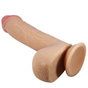 PRETTY LOVE - SLIDING SKIN SERIES REALISTISCHER DILDO MIT SLIDING SKIN SAUGNAPF 23,4 CM