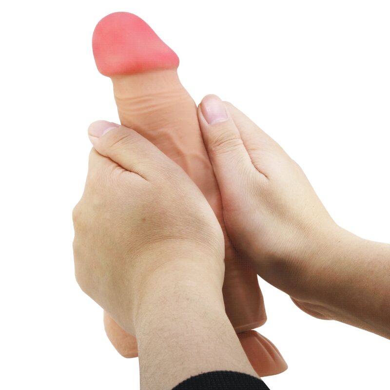 PRETTY LOVE - SLIDING SKIN SERIES REALISTISCHER DILDO MIT FERNBEDIENUNG UND SAUGNAPF, 21,8 CM