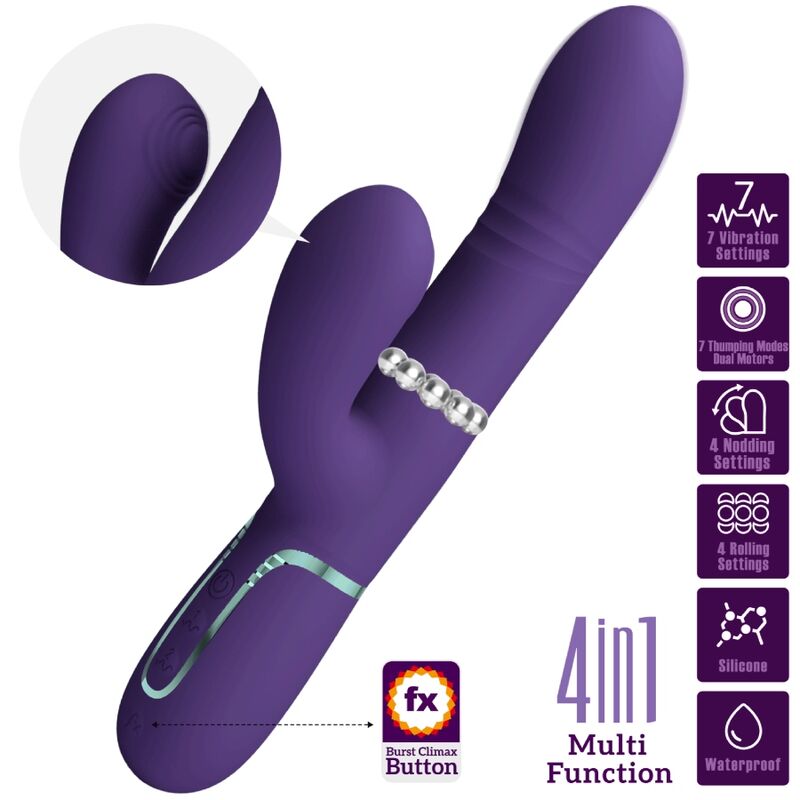 MULTIFUNKTIONS-G-SPOT-VIBRATOR LILA