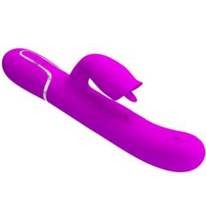 PRETTY LOVE - Kaninchenvibrator mit leckenem Fuchsia