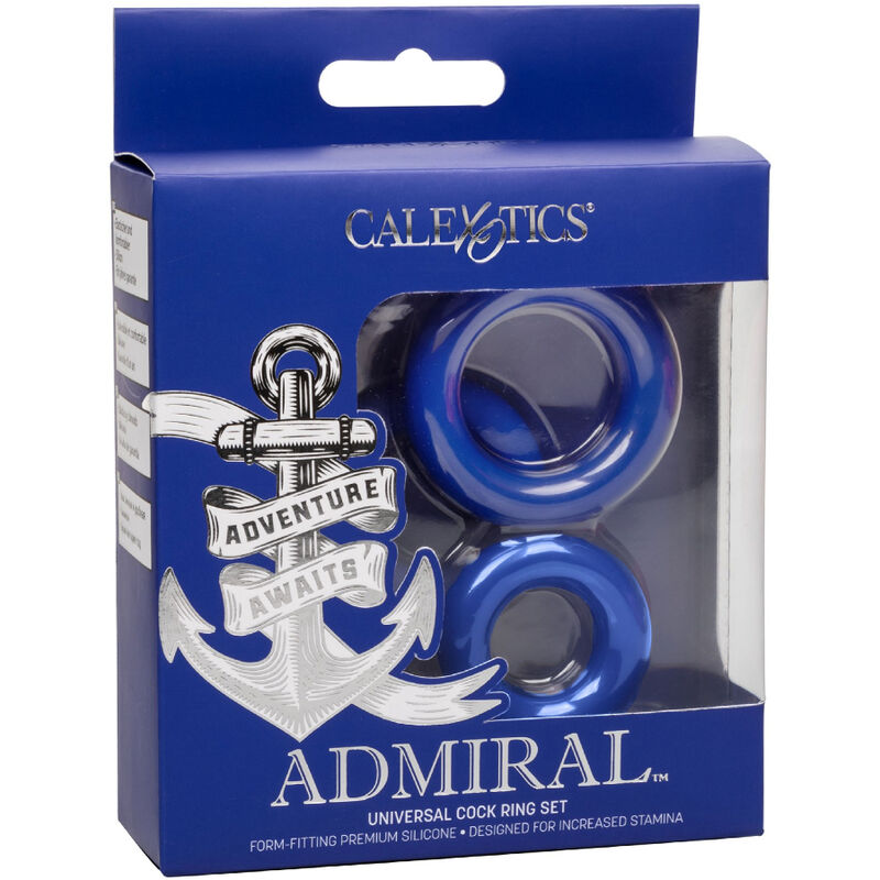 CALEXOTICS - ADMIRAL Penisring-Set Blau