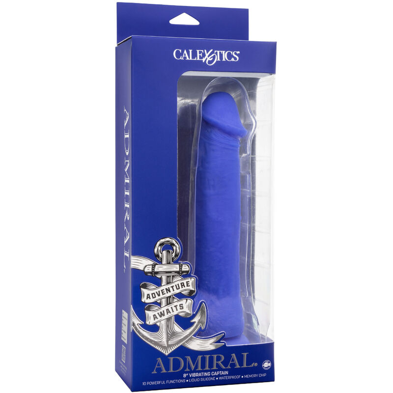 CALEXOTICS - ADMIRAL KAPITN realistischer Dildo-Vibrator Blau