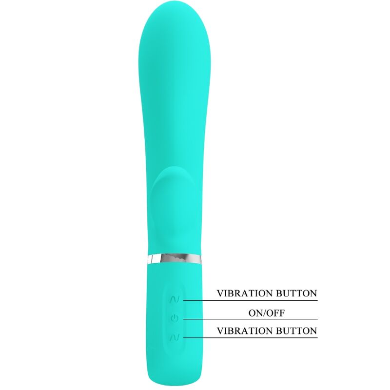 PRETTY LOVE - THOMAS Multifunktions-G-Punkt-Vibrator Aqua Grün