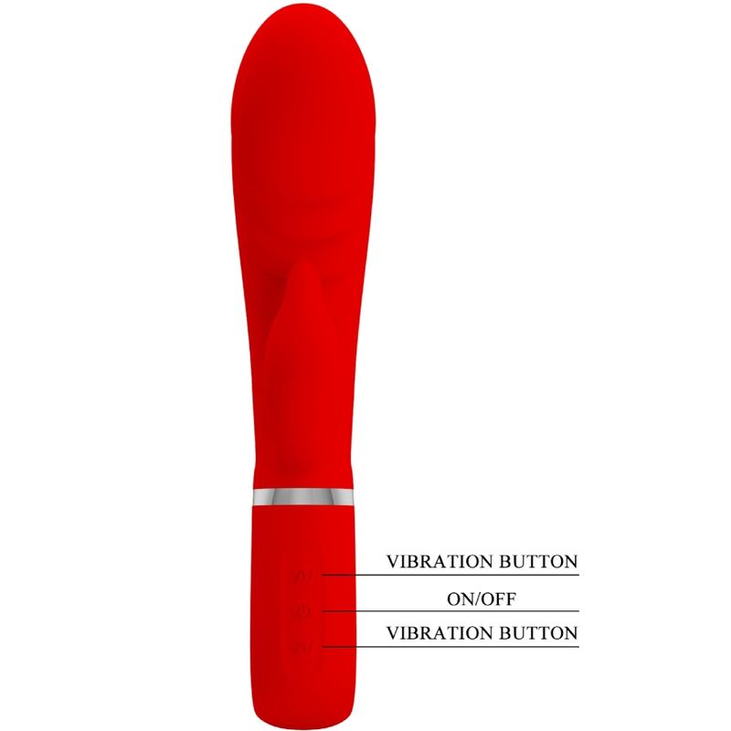 PRETTY LOVE - PRESCOTT Multifunktions-G-Punkt-Vibrator Rot